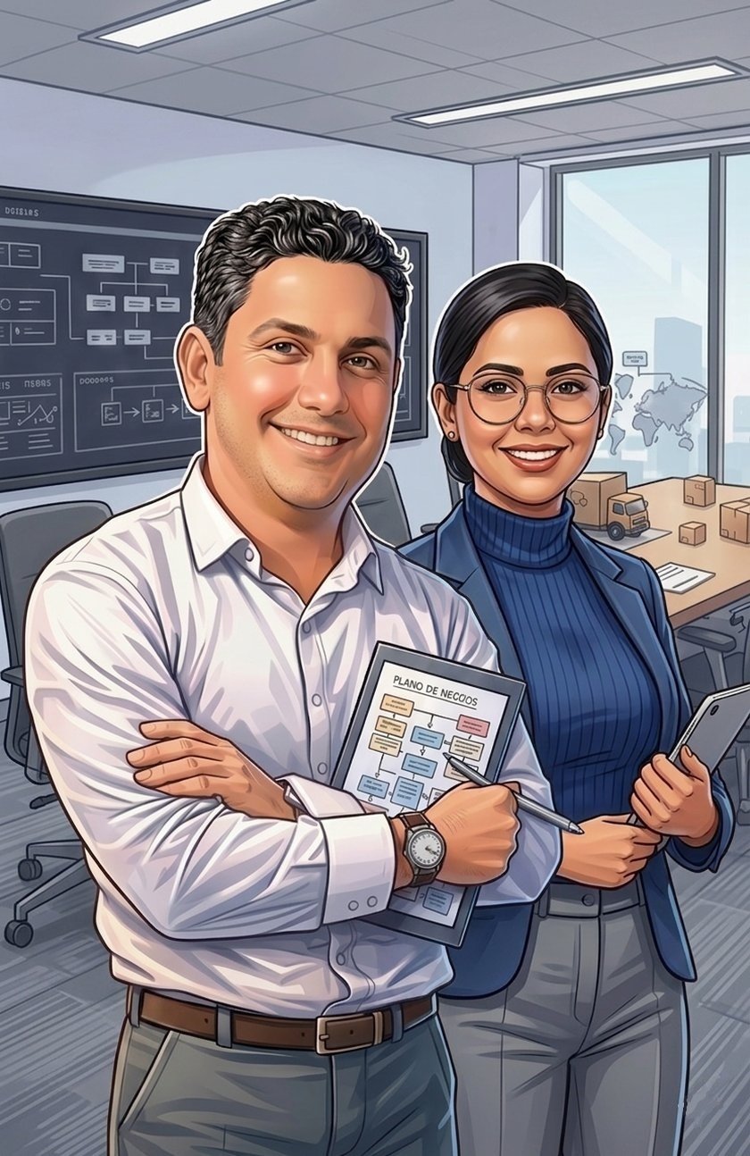 Júlio e equipe JDLC em ambiente de consultoria